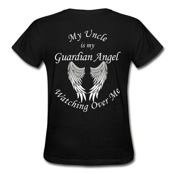 Uncle Guardian Angel Gildan Ultra Cotton Ladies T-Shirt (CK1372) - black