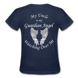 Uncle Guardian Angel Gildan Ultra Cotton Ladies T-Shirt (CK1372) - navy