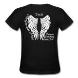 Uncle Guardian Angel Gildan Ultra Cotton Ladies T-Shirt (CK1383) - black