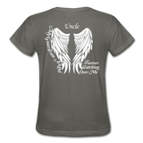 Uncle Guardian Angel Gildan Ultra Cotton Ladies T-Shirt (CK1383) - charcoal