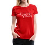 #Nurselife Women’s Premium T-Shirt (CK1396) - red
