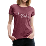 #Nurselife Women’s Premium T-Shirt (CK1396) - heather burgundy
