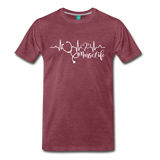 #Nurselife Men's Premium T-Shirt (CK1396) - heather burgundy