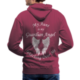 Aunt Guardian Angel Men’s Premium Hoodie (CK1403M) - burgundy