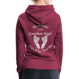 Brother Guardian Angel Women’s Premium Hoodie (CK1404W) - burgundy