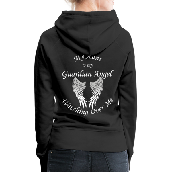 Aunt Guardian Angel Women’s Premium Hoodie (CK1403W) - black