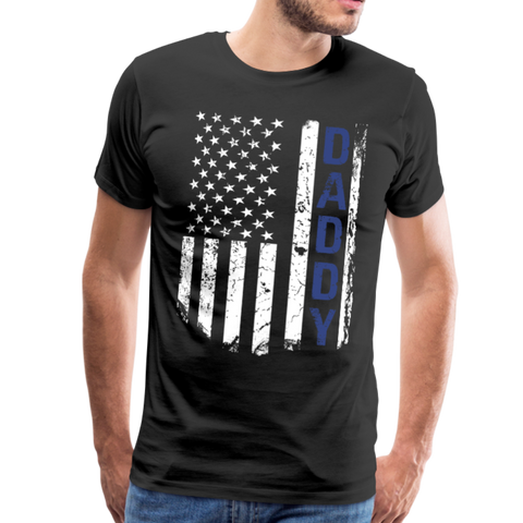 American Daddy Flag Men's Premium T-Shirt (CK1087) - black