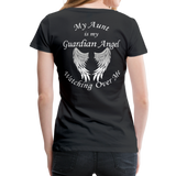 Aunt Guardian Angel Women’s Premium T-Shirt (CK1474W) - black