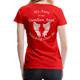 Aunt Guardian Angel Women’s Premium T-Shirt (CK1474W) - red