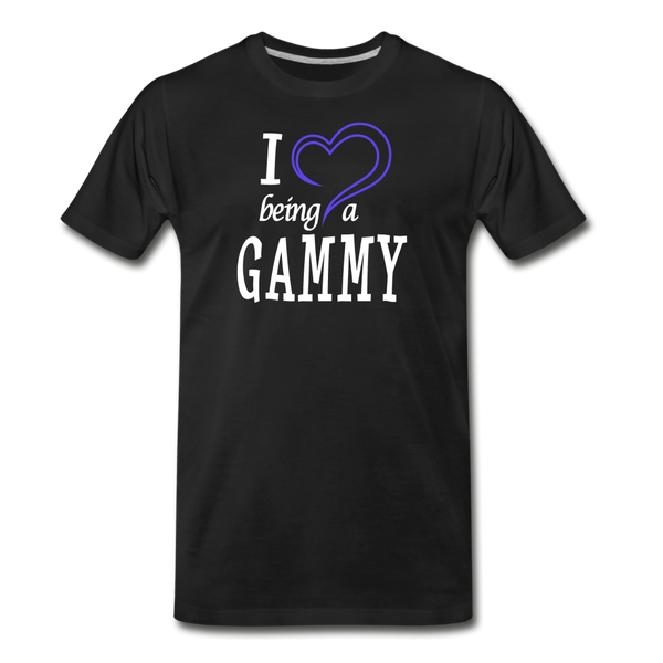 I Heart Being a Gammy Men's Premium T-Shirt (CK1560) - black