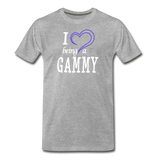 I Heart Being a Gammy Men's Premium T-Shirt (CK1560) - heather gray