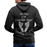 Dad Guardian Angel Men’s Premium Hoodie (CK1402M) - black