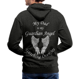 Dad Guardian Angel Men’s Premium Hoodie (CK1402M) - charcoal gray