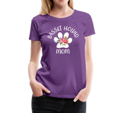 Basset Hound Mom Women’s Premium T-Shirt (CK1529) - purple