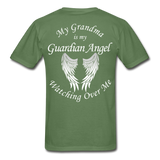 Grandma Guardian Angel Gildan Ultra Cotton Adult T-Shirt - military green