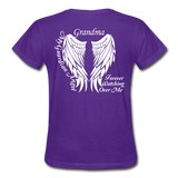 Grandma Guardian Angel Gildan Ultra Cotton Ladies T-Shirt - purple