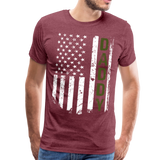 American Daddy Military Green Men's Premium T-Shirt - heather burgundy