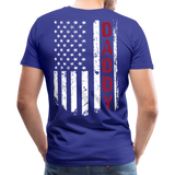 American Daddy Men's Premium T-Shirt CK1512Back) - royal blue