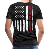 American Daddy Men's Premium T-Shirt CK1512Back) - charcoal gray