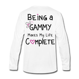 Being a Gammy Makes My Life Complete Men's Premium Long Sleeve T-Shirt - white