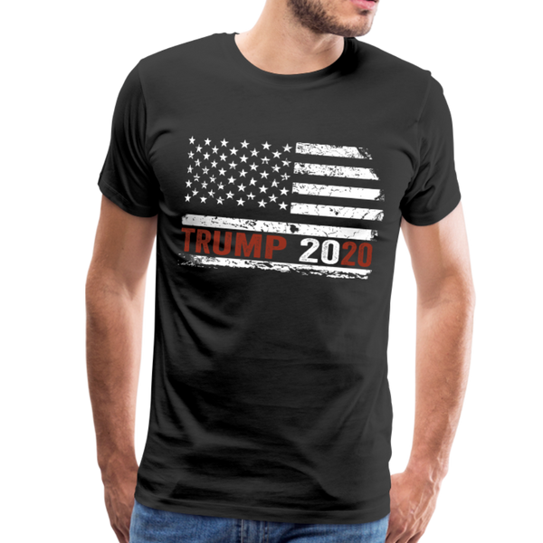 Trump Flag 2020 Men's Premium T-Shirt (CK1591) - black
