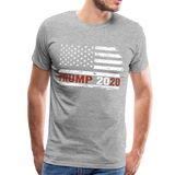 Trump Flag 2020 Men's Premium T-Shirt (CK1591) - heather gray