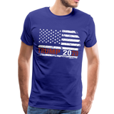 Trump Flag 2020 Men's Premium T-Shirt (CK1591) - royal blue