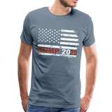 Trump Flag 2020 Men's Premium T-Shirt (CK1591) - steel blue
