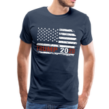 Trump Flag 2020 Men's Premium T-Shirt (CK1591) - navy