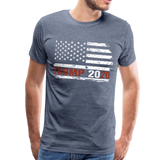 Trump Flag 2020 Men's Premium T-Shirt (CK1591) - heather blue