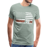 Trump Flag 2020 Men's Premium T-Shirt (CK1591) - steel green