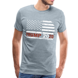 Trump Flag 2020 Men's Premium T-Shirt (CK1591) - heather ice blue