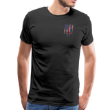 America Iceland Flag Men's Premium T-Shirt - black