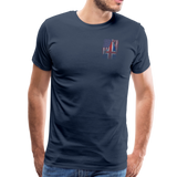 America Iceland Flag Men's Premium T-Shirt - navy