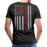 Anesthesiology CRNA American Flag Men's Premium T-Shirt - black