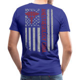 Anesthesiology CRNA American Flag Men's Premium T-Shirt - royal blue