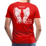 Sister Guardian Angel Men's Premium T-Shirt (Ck1484) - red