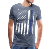 American Papa Blue Men's Premium T-Shirt (Ck1840) - heather blue