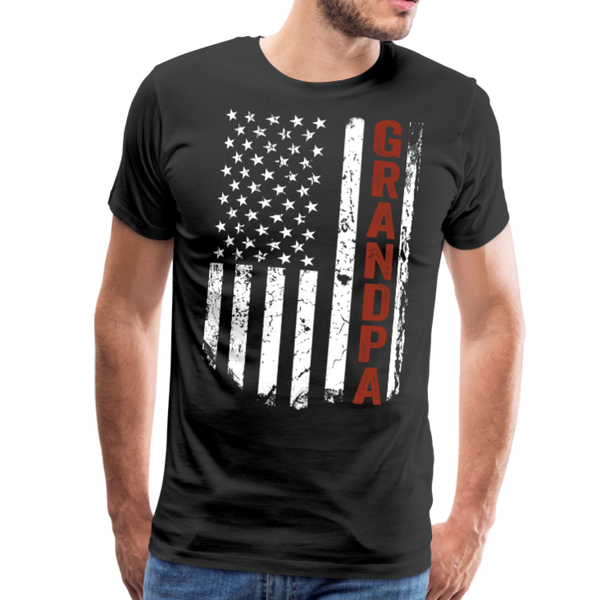American Grandpa Men's Premium T-Shirt (CK1864) - black