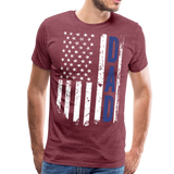 American Dad Blue Men's Premium T-Shirt (CK1871) - heather burgundy