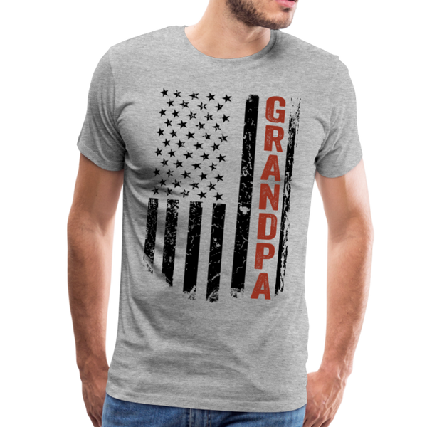 American Grandpa Men's Premium T-Shirt (CK1236) - heather gray