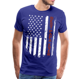 American Flag Best Papa Ever Men's Premium T-Shirt (CK1886) - royal blue