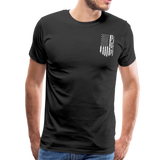 American Flag Pop Men's Premium T-Shirt (CK1917) - black