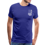 American Flag Pop Men's Premium T-Shirt (CK1917) - royal blue