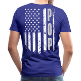 American Flag Pop Men's Premium T-Shirt (CK1917) - royal blue