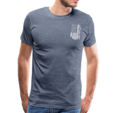 American Flag Pop Men's Premium T-Shirt (CK1917) - heather blue
