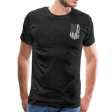 American Flag Pop Men's Premium T-Shirt (CK1917) - charcoal gray