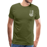 American Flag Pop Men's Premium T-Shirt (CK1917) - olive green