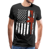 AR15 American Flag Men's Premium T-Shirt - black