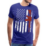 AR15 American Flag Men's Premium T-Shirt - royal blue